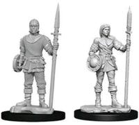 WIZKIDS DEEP CUTS Miniature Non Verniciate (W10) Guardie