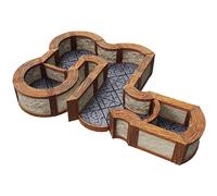 WizKids Games Warlock Tiles Expansion Pack 1 in. Angoli e curve di città e villa