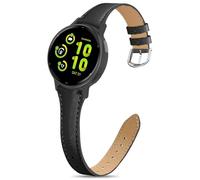 Wizvv Cinturino di ricambio per Garmin Vivoactive 5/Forerunner 245/645/55, in morbida pelle per orologio sportivo Venu Sq/2 Plus da donna