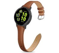 Wizvv Cinturino di ricambio per Garmin Vivoactive 5/Forerunner 245/645/55, in morbida pelle per orologio sportivo Venu Sq/2 Plus da donna