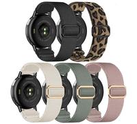 Wizvv Confezione da 5 cinturini in nylon da 20 mm, compatibili con Amazfit Active 2/GTS 4/GTS 3/GTS 2/GTS 4 Mini/GTS 2 Mini/Bip U Pro/Bip 3 Pro/Bip Lite, Loop Cinturino di ricambio per Galaxy Watch 6