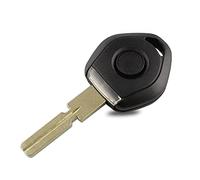 WJBABJ Custodia per Auto Tasto Vecchio Stile per BMW 3 5 7 Z3 E36 E34 E38 E39 Transponder Key Shell Remote Car Key Case 4 Track HU58 con Luce LED