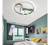 WJCJ LED Dinosauro Plafoniera Ragazzo Ragazza Camera Letto Lampada da Soffitto Moderna Decorazione Interna Lampadario Asilo Luci Dimmerabili Illuminazione Luce Ciondolo Camera dei Bambini,Verde