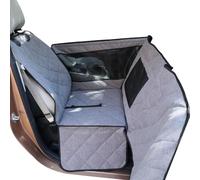 WJDMB Coprisedile Auto per Cani per Nissan Pulsar Rouge Sentra Titan Navara, Impermeabile Antigraffiato Antiscivolo Anteriori della Sede Automobile per Animali,A Grey