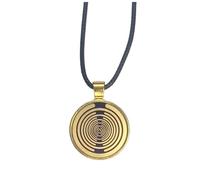 WJDXBNS Lakhovsky Mwo Golden Plated Energy Disc - Collana oscillatore multi- Balance Energy Healing Device A