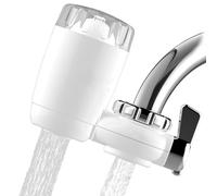 Wjelet 1 rubinetto con filtro dell'acqua, purificatore con cartuccia composita, purificatore d'acqua per rubinetto, rimuove sabbia, cloro, metalli pesanti, piombo e altro ancora, per cucina/doccia