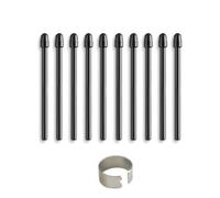 Wjelet 10 punte di ricambio per Wacom Pro Pen 2 compatibili con Slim Classic 3D Pen Accessori Nero per Cintiq Pro DTH1320/1620/2421/3221 Intuos Pro PTH460/660/860 e Mobile Studio Pro