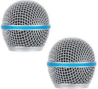 Wjelet 2 griglie di ricambio per microfono, in rete, per microfono a sfera, compatibili con Shure Beta58A
