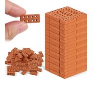 Wjelet 60 mini mattoni simulazione, 1:16, mini scale mattoni, set di mattoni in miniatura per costruire fai da te, casa delle bambole, giardino, decorazione per la casa, simulazione, mattoni Diorama