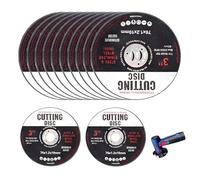 Wjelet Dischi da taglio, 12 pezzi disco da taglio 76 mm, disco flessibile sottile dritto per smerigliatrice dritta 76 x 1,2 mm, disco da taglio sottile, dischi flessibili, dischi per smerigliatrice