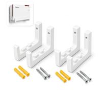 Wjelet Set di 2 supporti da parete per AVM Fritz!Box 5690/5690 Pro | Materiale plastico robusto, forma su misura, montaggio semplice, fissaggio sicuro, design salvaspazio, prodotto in Germania