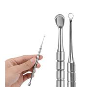 Wjelet Strumento spingi cuticole 2 in 1, design ad anello, adatto per la cura delle unghie, ricambio ideale per Staleks Pro Expert, con estremità a ferro di cavallo e estremità ad anello per una