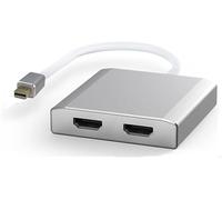 WJESOG 1x2 Mini DisplayPort a Dual HDMI Splitter Adapter, MDP a 2 HDMI Hub Multi Stream Transport Support 4K Risoluzione Supporto MST, SST