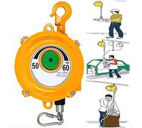 WJFLUCK Bilanciatore a molla retrattile, regolabile con gancio e fune metallica da 1,5 m, bilanciatore a torre per linea di montaggio e pavimenti di fabbrica, 500 kg