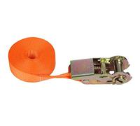 WJFLUCK Cravatta a cricchetto, Cinghie di Ancoraggio a cricchetto per carichi Pesanti, Cinghie Verso Il Basso - 1 Pollice di Larghezza - 15 Piedi - Tiro di Sicurezza 400 kg - Cinghie di carico per a