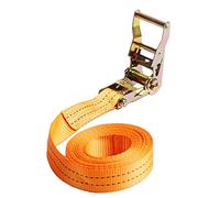 WJFLUCK Fascetta a cricchetto, Cinghie di Ancoraggio a cricchetto per carichi Pesanti, Down Premium - 1 PK - 1,5 in - 10 FT - 4400 LBS Resistenza alla Rottura - Cinghie di c