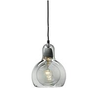 WJFMZS Lampadario industriale Concise E27 Lampada a sospensione a soffitto Bottiglia di profumo Forma di zucca Lampada a lanterna in vetro Illuminazione spaziale Ambra trasparente fumosa per camera da