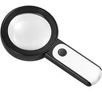 WJFMZS Lente d'ingrandimento extra large 18 LED forte lente d'ingrandimento con luce a LED, migliore lente d'ingrandimento illuminata di dimensioni jumbo per la lettura degli anziani, hobby, lavoro (i