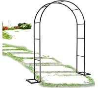 WJFTODAY Arco Pergolato da Giardino Telaio in Acciaio Arco in Metallo Resistente alle Intpicanti, Pergola A Traliccio Autoportante 1.2M 1.4M 1.8M 2.4M 3M 3.5M Ampio Arco da Giardino,Verde,W1.8M*H2.2M