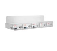 WJFTODAY Armadio Trasparente per cellulari con armadietti numerati, cassaforte sicura perente per cellulari con armadietti numerati, cassaforte sicura per scuole, fabbriche, aule d'esame, Modello B 5