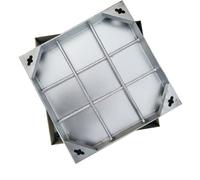 WJFTODAY Chiusino Invisibile, Coperchio Quadrato con Base, Acciaio Inossidabile 304 per g Inossidabile 304 per Giardino, marciapiedi, Cortili, 70x70 cm (27x27 Pollici) - e Soluzione di Accesso Sicuro