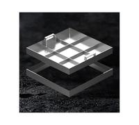 WJFTODAY Chiusino Quadrato in Acciaio con Maniglia - 60x60 cm (23,6x23,6 Pollici) - Desig3,6x23,6 Pollici - Design Integrato per comunità, Giardini e Altro - Soluzioni per Fosse settiche e drenaggio