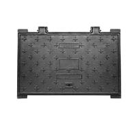 WJFTODAY Coperchi e telai Antiscivolo per tombini, Coperchio per Fossa settica in ghisa d ghisa duttile, Resistente per vialetti (40x60 cm / 16x24 Pollici), Resistente alle intemperie, Accesso Sicuro