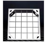 WJFTODAY Coperchi per tombini Invisibili per bacini fognari, coperchi di ispezione quadraone Quadrati per impieghi gravosi, coperchi di Accesso Quadrati pavimentati (5 cm, 50x50 cm/19,7x19,7 Pollici)