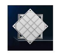 WJFTODAY Coperchio di ispezione Invisibile, Portello di Accesso Quadrato in Acciaio inossto in Acciaio Inossidabile, tombino Portatile per sistemi fognari, 60x60 cm (23,6x23,6 Pollici) per autostrade