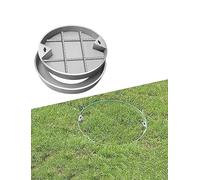 WJFTODAY Coperchio di Scarico Rotondo in Acciaio Inossidabile per Erba - Coperchio di accinvisibile per Pompa di sentina e Bacino fognario - Diametro 30-80 cm, Soluzione di Accesso alla Fossa settica