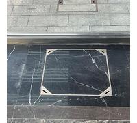 WJFTODAY Coperchio per botola di ispezione Nascosta, chiusini Quadrati incassati con Fori settica in Acciaio Inossidabile per cucine di Hotel, Aree Commerciali e scuole (L x P 110x110 cm/43,3x43,3'')