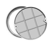 WJFTODAY Coperchio per tombino Rotondo Invisibile, 300 mm, 350 mm, 450 mm, 500 mm, per ba, sportello di ispezione/Coperchio per Fossa settica per Prato, Parco Giochi, marciapiede, Giardino (D 450 mm)