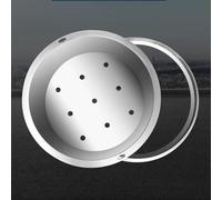 WJFTODAY Copertura Invisibile in Acciaio Inox per drenaggio sotterraneo, griglia per canaa e Telaio per Camera di ispezione, tombino per piantagione di Prati Incorporato (Rotondo 40 cm/15,74 Pollici)