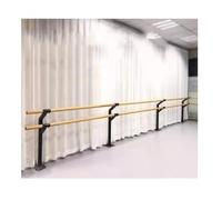 WJFTODAY Corrimano per Scale, per Equilibrio, Danza, Portatile, per casa o Studio, Barra r casa o Studio, Barra Regolabile in Altezza per Stretching, Pilates, Danza, Bambini e Adulti, Naturale, 1,5 m