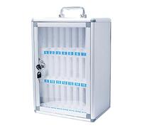 WJFTODAY Mobiletto portacellulare da Parete con 48 Scomparti, Maniglia e Chiavi, Design ce con 48 Scomparti, Maniglia e Chiavi, Design con Numeri digitali, Perfetto per scuole Militari, uffici e aule