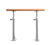 WJFTODAY Sbarra da Danza Libera Regolabile in Altezza 80-120 cm con Piedini Antiscivolo, Piedini Antiscivolo, Attrezzatura da Danza Mobile per Studio, Allenamento, stretching/nero/100 cm, nero-100 cm