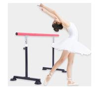 WJFTODAY Sbarra da Danza Portatile, autoportante, Altezza Regolabile, 70-110 cm, attrezzazza Regolabile, 70-110 cm, Attrezzatura per Esercizi di Stretching e Fitness per Bambini e Adulti, rosa-150 cm