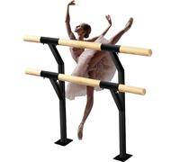 WJFTODAY Sbarra per Balletto, per Studio di Danza, in Metallo Leggero, può sopportare Un i Danza, in Metallo Leggero, può sopportare Un Peso di 200 kg per Palestra, Pilates, Nero, 250 cm/98,4 Pollici