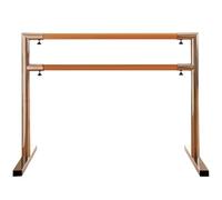 WJFTODAY Sbarra per Danza Classica Leggera in Metallo a Doppio Strato, Altezza 31,5-41,3 gera in Metallo a Doppio Strato, Altezza 31,5-41,3 cm, Portatile per Sala da Ballo, Argento, 150 cm/59 Pollici