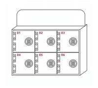 WJFTODAY Scatola portaoggetti per Cellulare con - Armadietti di Sicurezza da Parete per s Parete per Studenti, esami, fabbriche - Organizza e Proteggi i dispositivi per la Scuola e Il Posto di Lavoro
