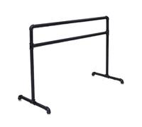 WJFTODAY Singola Barra per Esercizi di Danza Classica, per Studio di Fitness, Sbarra per r Esercizi di Stretching per Adulti e Bambini, Doppia Nera, 100 * 60 * 100 cm, Doppia Nera - 180 * 60 * 100 cm