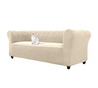 WJHDWYD Copridivano Chesterfield Elasticizzato in Jacquard, Copri Divano 1 2 3 Posti con Braccioli per Soggiorno, Antiscivolo, Morbido, Protezione per Mobili e Divani Curvi(D2,3 Posti)