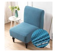 WJHDWYD Coprisedia elasticizzati senza braccioli, copripoltrona con accenti jacquard senza braccioli a 1 posto, protezione elastica for mobili(Bleu Ciel)