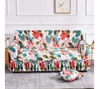 WJHDWYD Cover di divano da 1-4 posti con orlo, divani per allungamento fiore 3D con braccioli in tessuto super morbido non slip universale(D,2 posti)