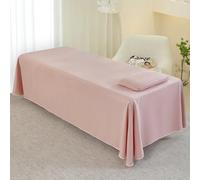 WJHDWYD Lenzuola per Lettino Massaggio con Foro, Lenzuolo con Buco | Per Lettino da Massaggio Morbido in Microfibra Lavabile per Professionale, Fisioterapia, Estetista(Rosa,120*230cm)