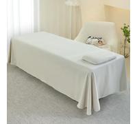 WJHDWYD Lenzuola per Lettino Massaggio con Foro, Lenzuolo con Buco | Per Lettino da Massaggio Morbido in Microfibra Lavabile per Professionale, Fisioterapia, Estetista(Cachi,180*290cm)