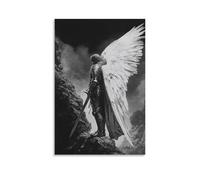 WJHJZQYY Poster decorativo da parete moderno, da appendere, 40 x 60 cm, motivo: A Knight Watches His Shadow Disappear before Dawn, sostituito da The Wings of Unseen Angels