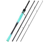 WJIAYAO Canna da Pesca Canna da Pesca a 4 sezioni da 1.8/2.1m Canna da Pesca Ultraleggera Casting Canna in Carbonio Max Drag 8KG Pesca in Oceano/Acqua Dolce(Spinning Rod,1.8 m)