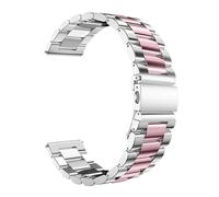 WJIAYAO Cinturino in Metallo Cinturino for orologio in metallo Cinturini for orologi in acciaio inossidabile a sgancio rapido 20mm 22mm for bracciale in(Silver pink 14,42mm)