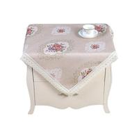 WJIAYAO Copri comodino Copritavolo for comodino, tovaglia for armadio, tovaglia antipolvere for camera da letto, principessa, rosa, romantica, tovaglia di pizzo, decorazione di nozze(Light Grey)